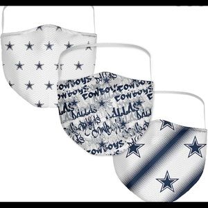 Dallas Cowboys  Logo Face Covering 3-Pack